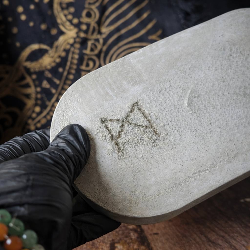 Ritual Tray with Metal Pins for Candle Work |Altar Use | Witchcraft | Spiritual Practices & Intention Setting