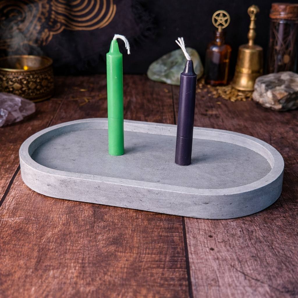 Ritual Tray with Metal Pins for Candle Work |Altar Use | Witchcraft | Spiritual Practices & Intention Setting