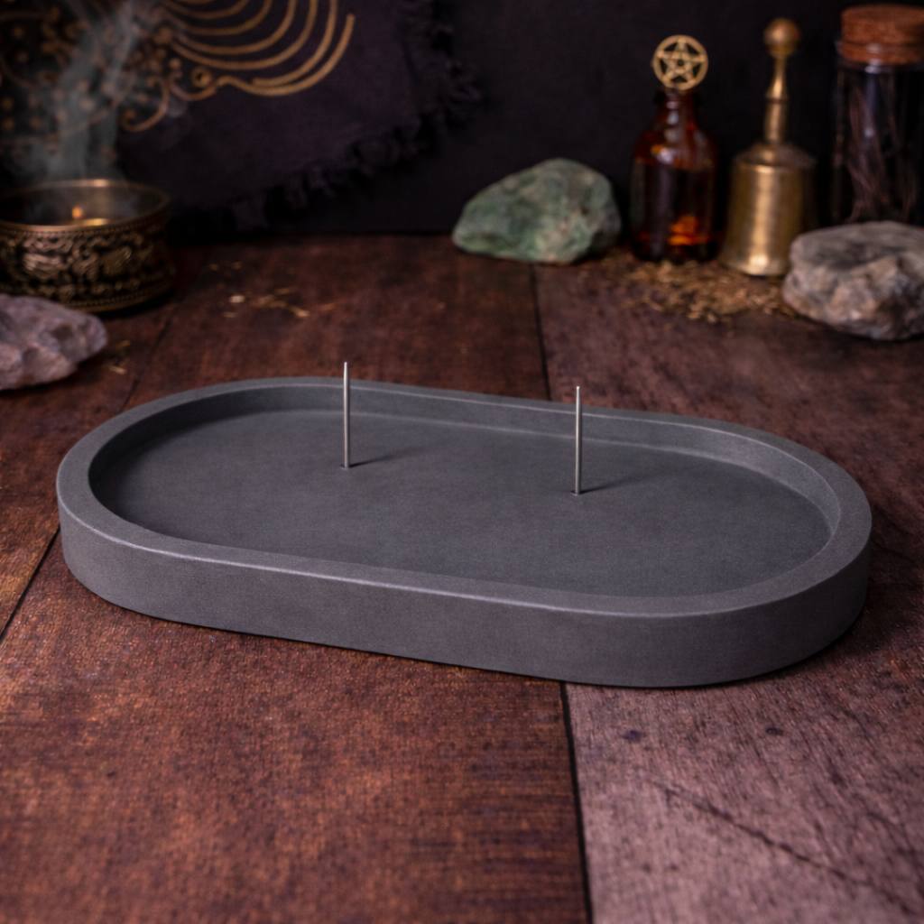 Ritual Tray with Metal Pins for Candle Work |Altar Use | Witchcraft | Spiritual Practices & Intention Setting