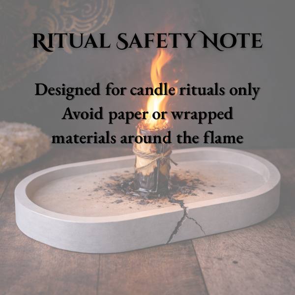 Ritual Tray with Metal Pins for Candle Work |Altar Use | Witchcraft | Spiritual Practices & Intention Setting