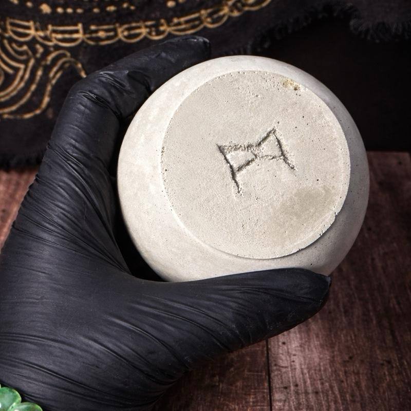 Ritual Candle Holder with Metal Spike – Handmade Altar Holder for Intention, Grounding & Spiritual Decor