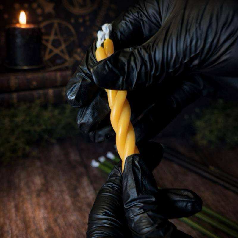 Beeswax Ritual Taper Candles – 7.5’’x 0.2’’