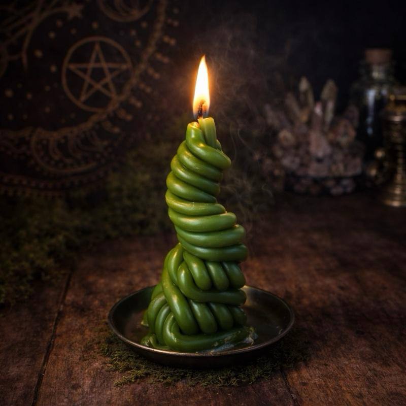 Prosperity Beeswax Ritual Candle Money Vortex