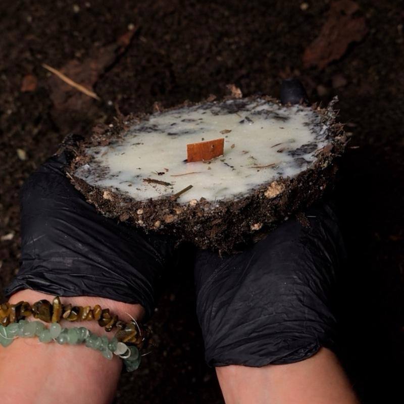 Earthborn Ritual Candle Raw Handcrafted