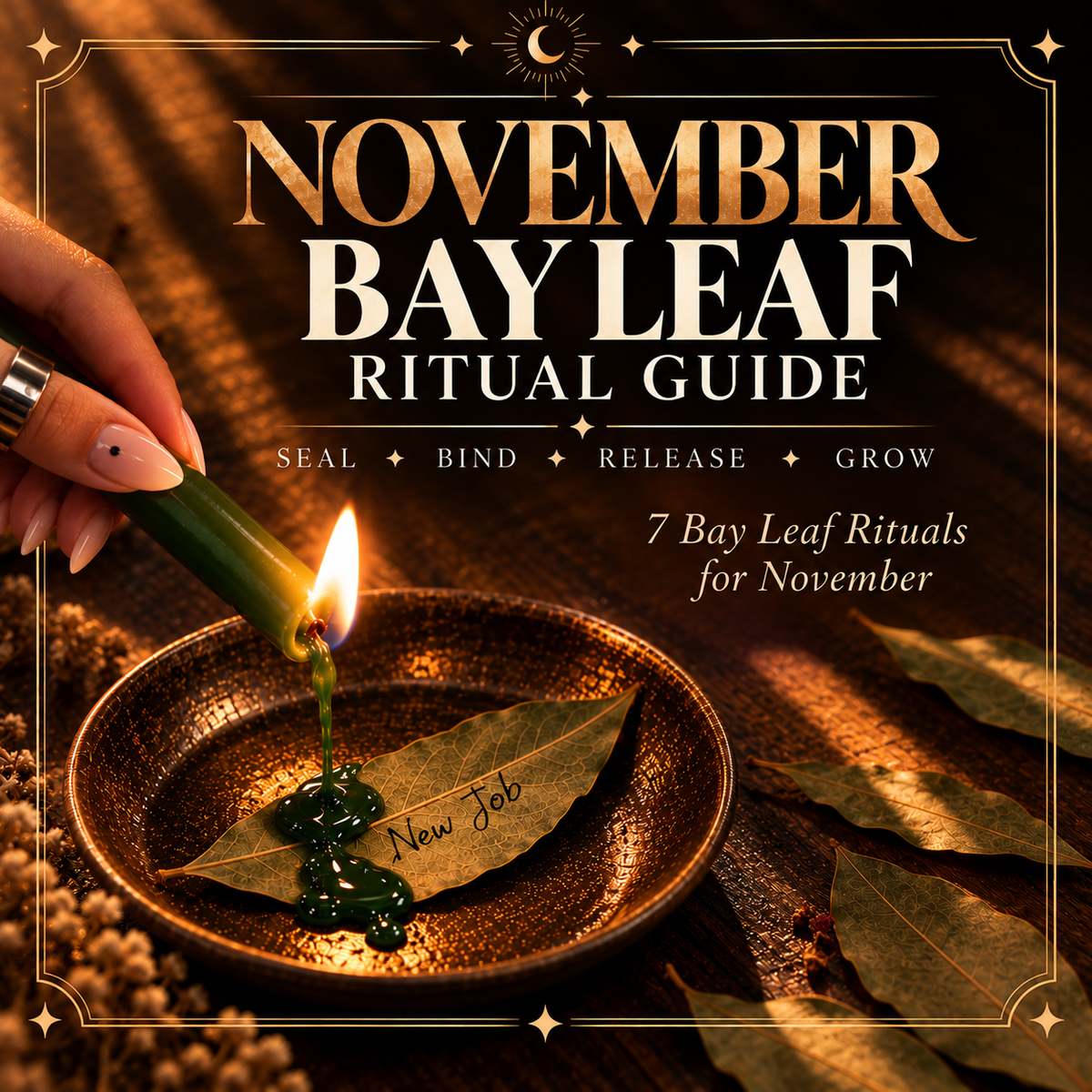 NOVEMBER BAY LEAF RITUAL GUIDE | offered as a symbolic energy exchange